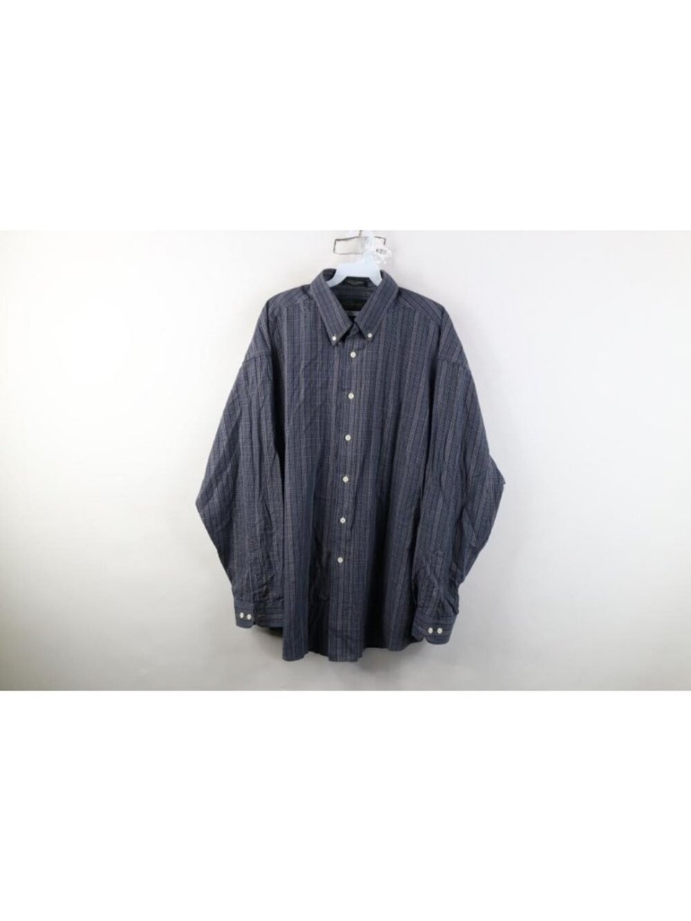 Vintage 90s Streetwear Mens XL Baggy Collared Button Down Shirt Gingham Plaid